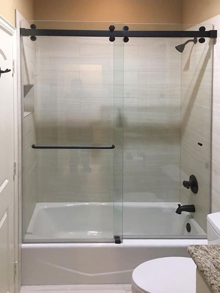 Cambridge Frameless Bypass Sliding Shower Doors