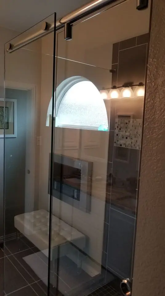 slider glass shower