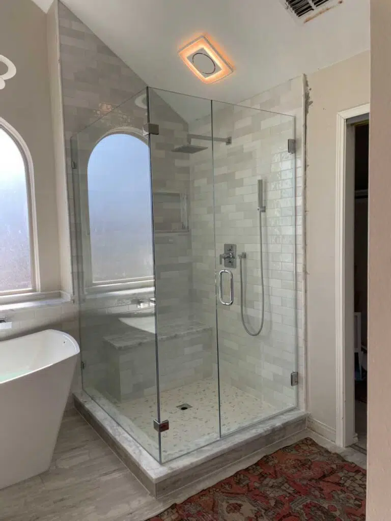 90 degree shower installation - 2nd most popular option