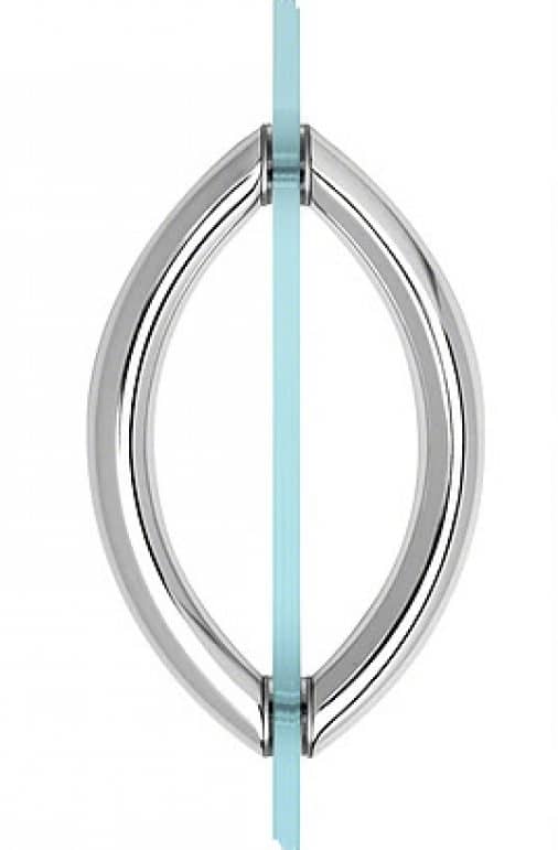 crescent handle for shower doors
