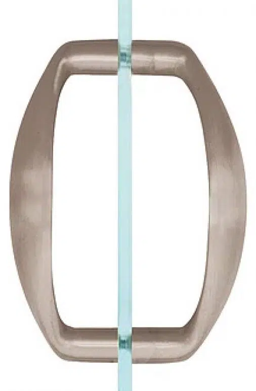 sculptured shower door handle 6 inch